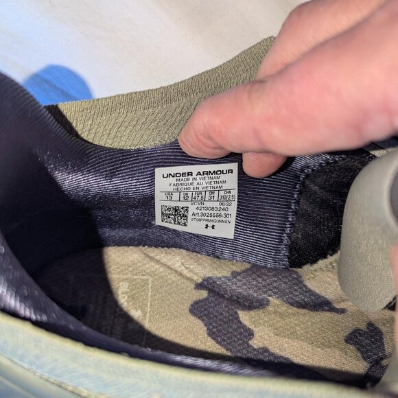 Under Armour Project Rock 5 Men's Limited Edition Veterans Day Camo Green - Picture 3 of 7